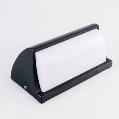 GAVT Lampu Dinding Hias Outdoor Wall Light 18W Warm White Model E - 611 - Black — gambar 2