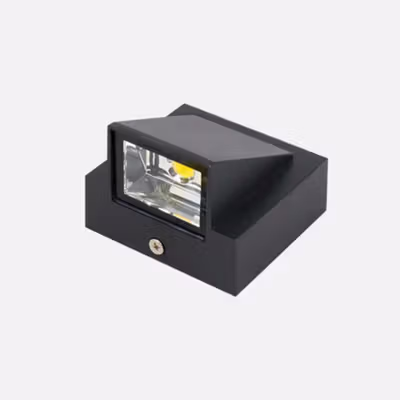 TaffLED Lampu Dinding Hias Outdoor Minimalis Waterproof Warm White 5W - WD079 - Black — gambar 2