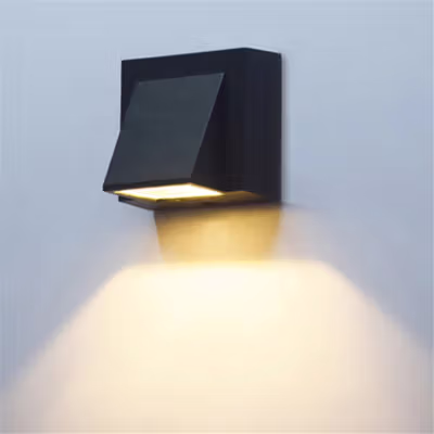 TaffLED Lampu Dinding Hias Outdoor Waterproof Light LED Warm White 3W - WD079 - Black — gambar 2