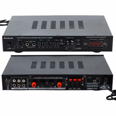 Sunbuck Bluetooth Audio Amplifier Karaoke Support Coaxial Optical - AV-298BO - Black — gambar 2