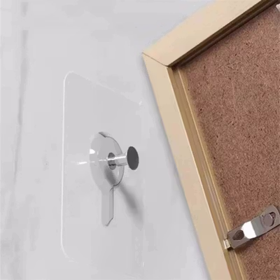 TaffHOME Gantungan Frame Foto Photo Frame Wall Hanger 6 PCS - ST60 - Transparent — gambar 2