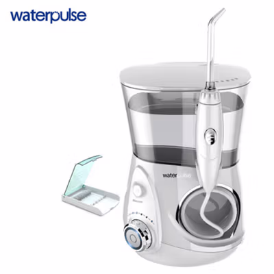 Waterpulse Dental Flosser Alat Semprot Pembersih Gigi 700ml - V660 - White — gambar 2