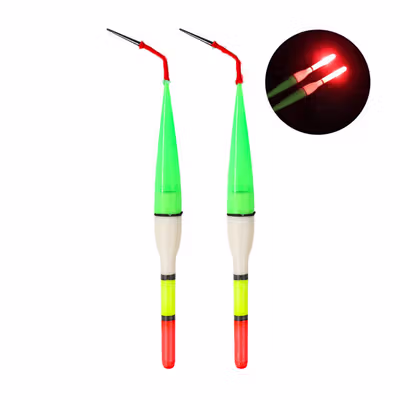 TaffSPORT Kumbul Pelampung Pancing LED Luminous Fishing Float 2 PCS - NT-02 - No Color — gambar 2
