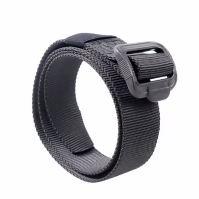Rhodey Tali Ikat Pinggang Pria Tactical Anti X-ray Non Metal - CBF04 - Black — gambar 2