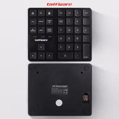 Taffware Keypad Numerik Multimedia Wireless 2.4GHz 35 Buttons - R57 - Black — gambar 2