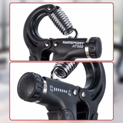 TaffSPORT Spring Hand Grip Finger Power Exercise 5-60kg with Counter - AT560 - Black — gambar 2