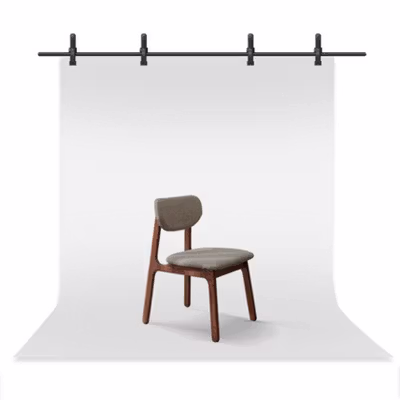 TaffSTUDIO Tripod T Backdrop Studio 150x200cm with 4 Clamp - DD-111 - Black — gambar 2