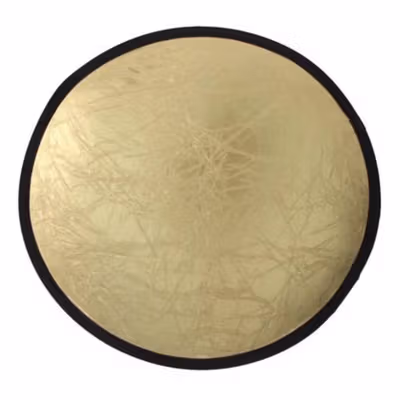 TaffSTUDIO Reflektor Cahaya Fotografi Studio 2in1 Foldable 60cm - YE-R110 - Silver/Gold — gambar 2