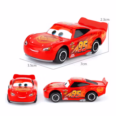JIMITU Mainan Anak Disney Cars Lightning McQueen Diecast Set 7in1 - SK70327 - Multi-Color — gambar 2