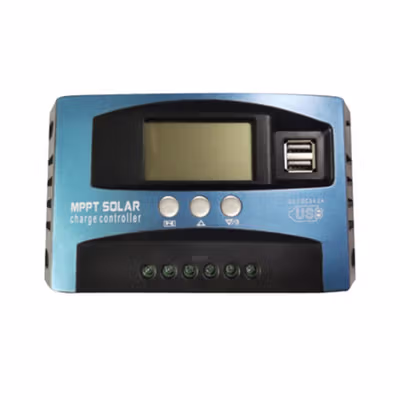 SolaBright MPPT Solar Charger Controller Regulator 2 USB LCD 12/24V 30A - MPS36 - Blue — gambar 2