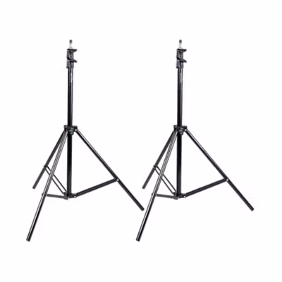 TaffSTUDIO Foto Studio Lighting Kit with Backdrop - LD-TZ11A - Mix Color — gambar 2