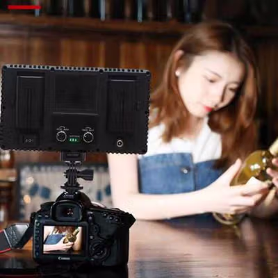 TaffSTUDIO Lampu Kamera Foto Video Fill Light 40W 600 LED - U600+ - Black — gambar 2