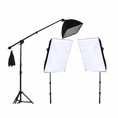 TaffSTUDIO Photography Foto Studio Lightning Kit Youtube Vlog - D-HZ7 - Black — gambar 2