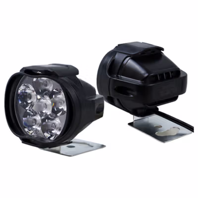 TaffLED Lampu Tembak Motor LED High Beam Cool White 1000 Lumens 1 Pair - U5 - Black — gambar 2