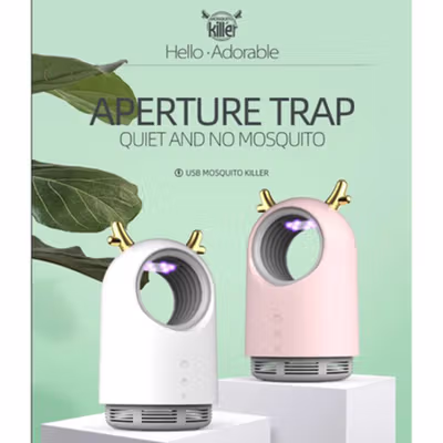 Hello Adorable Lampu LED UV Anti Nyamuk Mosquito Killer 368nm 5W 5V - KLY-169 New Version - White — gambar 2