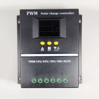 SolaBright Solar Charge Controller PWM DualUSB Auto 12/24/36/48V 100A - SY48100A - Black — gambar 2