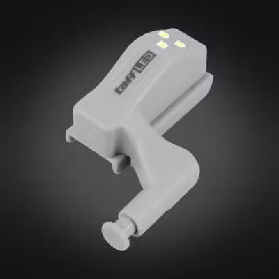 TaffLED Lampu Engsel Sendok LED Kabinet Sensor Cahaya Cool White 12V - XYD - White — gambar 2