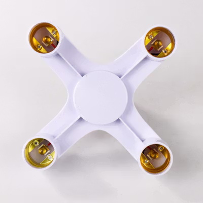 TaffLED Fitting Lampu Bohlam Studio LED Minimalis Cabang 4 E27 220V - HU-400 - White — gambar 2