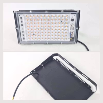 TaffLED Grow Light LED Lampu Tanaman Hidroponik Full Spectrum 100W - RO22 - Black — gambar 2