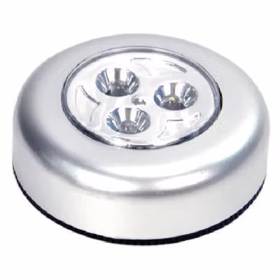 Lampu Mini LED Multifungsi Stick and Click Lamp Cool White 6.5cm - LL003 - Silver — gambar 2