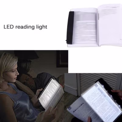 TaffLED Lampu Baca LED Flat Panel Reading Lamp Cool White 6000K 1W - EF168 - Black — gambar 2