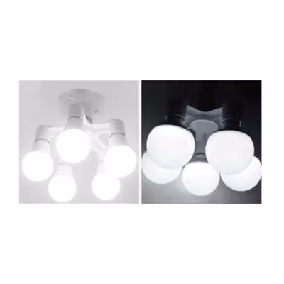 TaffLED Fitting Lampu Bohlam Studio LED Cabang 5 220V 100W E27 - HU-500 - White — gambar 2