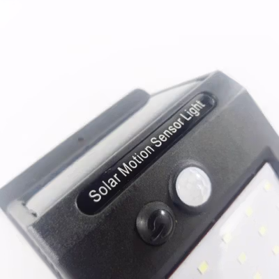 TaffLED Lampu Dinding Solar Sensor Gerak Waterproof 20 LED Cool White - L20 - Black — gambar 2