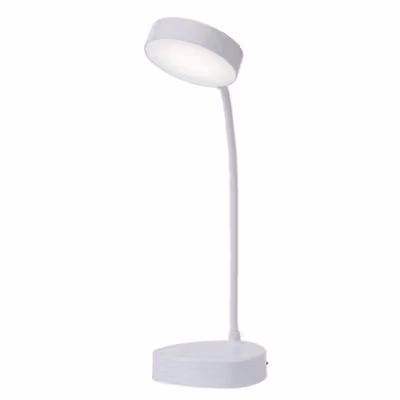 TOCH Lampu Meja Belajar Flexible Neck Eye Protection 20 LED 3 Color - 1910 - White — gambar 2