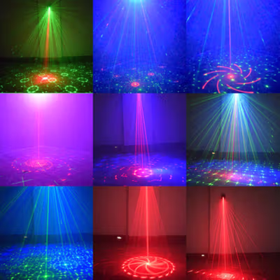 Youe Shone Proyektor Laser LED Lampu Disco DJ 120 Patterns - M-RGB-62 - Black — gambar 2