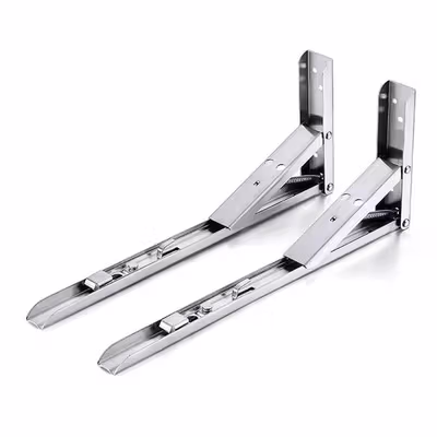 Taffware Bracket Engsel Stainless Steel 65kg 8 Inch 2 PCS - XIDA-JM004 - No Color — gambar 2
