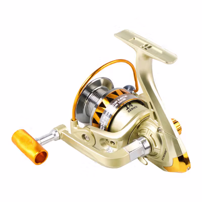 YUMOSHI Reel Pancing Spinning 5.2:1 Gear Ratio - JF5000 - Golden — gambar 2