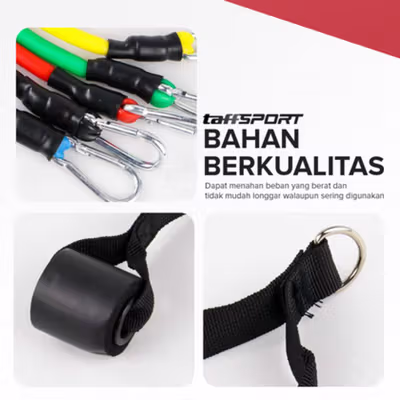 TaffSPORT Tali Stretching Pilates Tube Yoga You Can Do It 11 Set - R11 - No Color — gambar 2