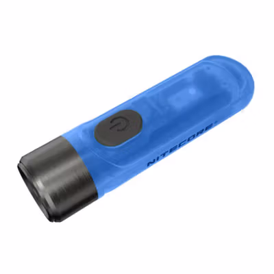 NITECORE Senter LED OSRAM P8 Rechargeable Waterproof IP66 300 Lumens - TIKI GITD - Blue — gambar 2