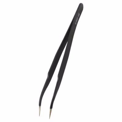 Eagle Beak Pinset Siku Stainless Laboratorium Tweezers Anti-static - ESD-15 - Black — gambar 2