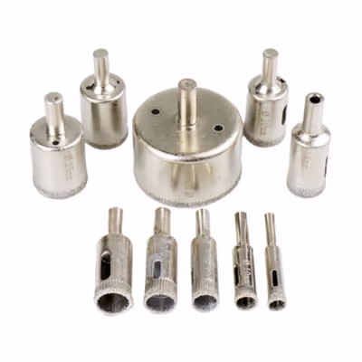 Taffware Mata Bor Diamond Coated Hole Drill Bit 8mm-50mm 10 PCS - GJ0106 - Silver — gambar 2
