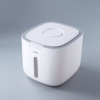 Ecoco Wadah Penyimpanan Beras Moisture Proof Rice Container 10kg - E2005 - Gray — gambar 2