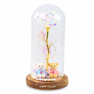 TaffHOME Lampu Hias LED Mawar Beauty & The Beast Bubble Colorful 1 PCS - RG-014 - Multi-Color — gambar 2