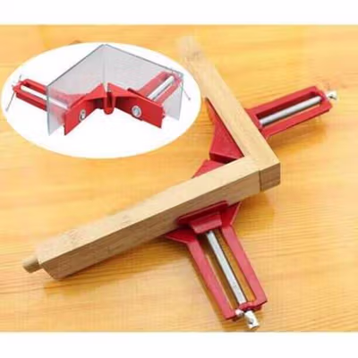 Taffware Corner Clamp Penjepit Sudut Frame Kayu Angle 90 Derajat 75mm - ZK147 - Red — gambar 2