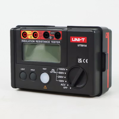 UNI-T Digital Insulation Resistance Voltage Tester 100-1000 V - UT501A - Black — gambar 2