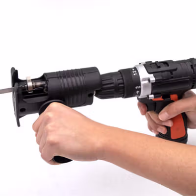 XMSJ Adaptor Bor Listrik Menjadi Gergaji Mesin - BG65-A - Black — gambar 2