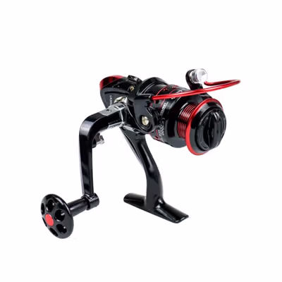 Gold Sharking Reel Pancing Spinning 5.2:1 Ball Bearing 13 - LK2000 - Black/Red — gambar 2