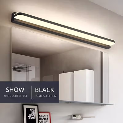 TaffLED Lampu Hias Cermin LED Multifungsi Warm White 14W 62cm - 5960 - Black — gambar 2