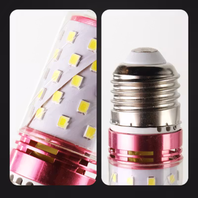 Green Eye Bohlam LED Corn Light Bulb E27 12W 60 LED Cool White - E262 - White — gambar 2