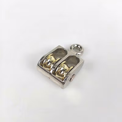 Taffware Katrol Kerekan Mini Swivel Pulley Double Wheel 36mm - RB36 - Silver — gambar 2