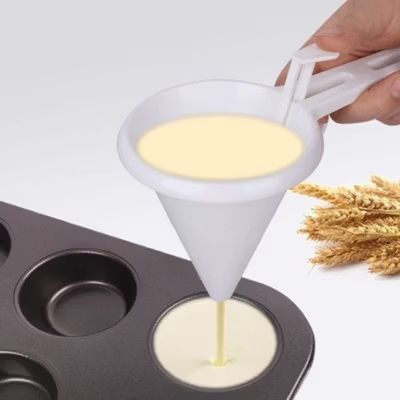 EELHOE Corong Dispenser Adonan Kue Adjustable Hand Hold Pancake - CTX220 - White — gambar 2
