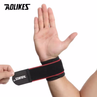 AOLIKES Pelindung Pergelangan Tangan Adjustable Wristband 1 PCS - A-7938 - Red — gambar 2