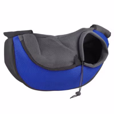 DG Tas Selempang Hewan Anjing Kucing Pet Carrier L - 600D - Blue — gambar 2