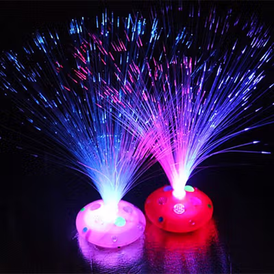 PDQ Lampu Hias LED Dekorasi Fiber Optic Light Night Lamp Multicolor - PD37 - Multi-Color — gambar 2