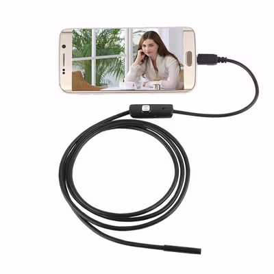 TaffOmicron Kamera Endoskopi Borescope Android USB Waterproof - TES-EN-AN97 - Black — gambar 2