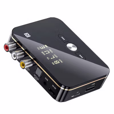 KOTEKSUN Audio NFC Bluetooth 5.0 Transmitter Adapter Coaxial AUX - M8 - Black — gambar 2